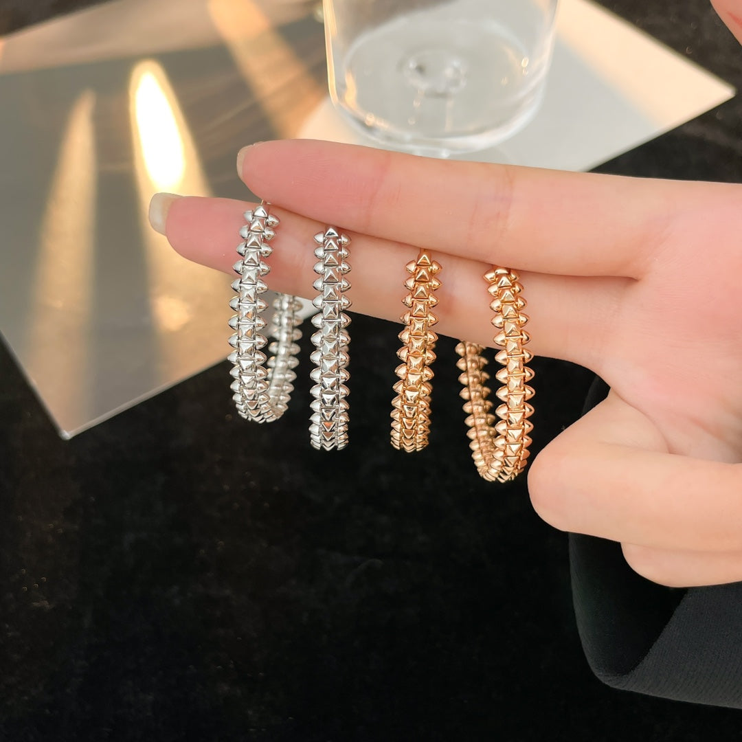 [⭐Clover Jewelry]CLASH HOOP EARRINGS