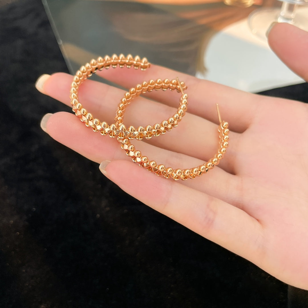 [⭐Clover Jewelry]CLASH HOOP EARRINGS