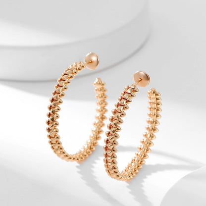 [⭐Clover Jewelry]CLASH HOOP EARRINGS