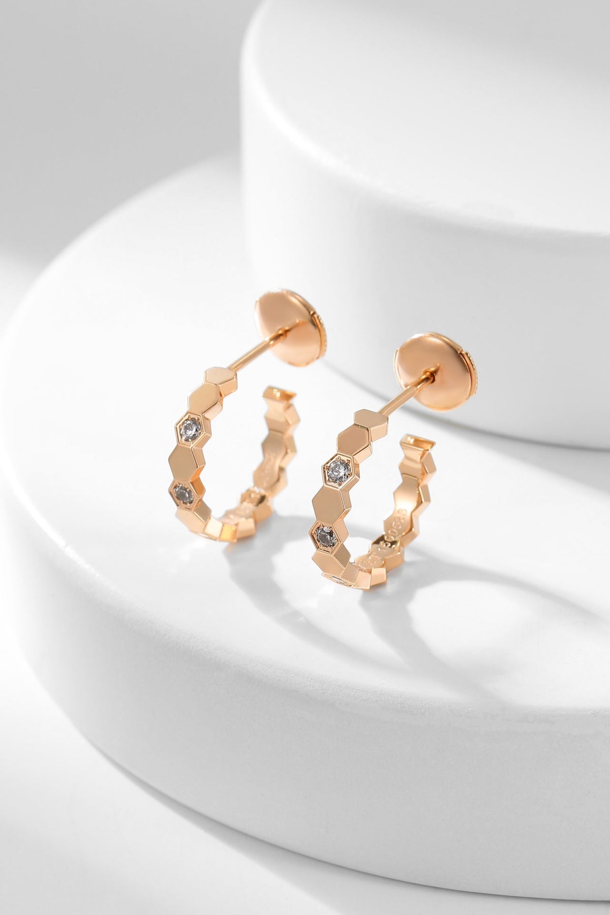 [⭐Clover Jewelry]BEE LOVE DIAMOND HOOP EARRINGS