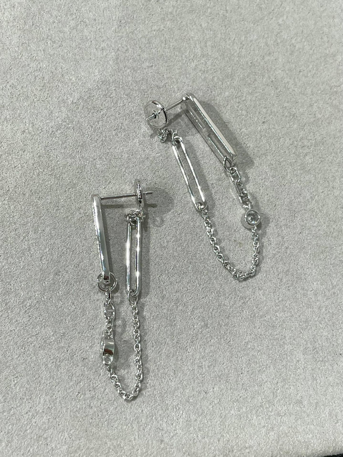 [⭐Clover Jewelry]CHAINE CHAOS DIAMOND DROP EARRINGS