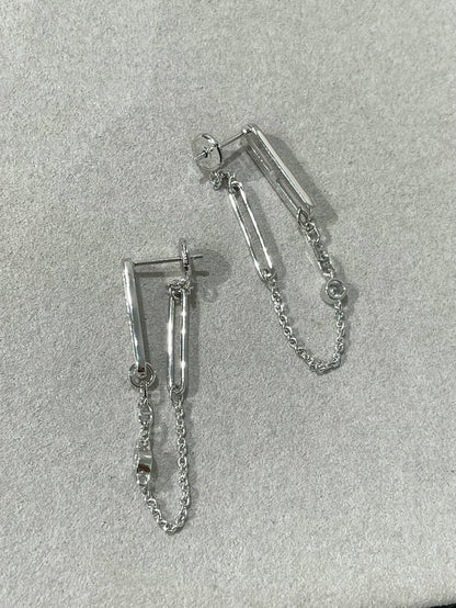[⭐Clover Jewelry]CHAINE CHAOS DIAMOND DROP EARRINGS