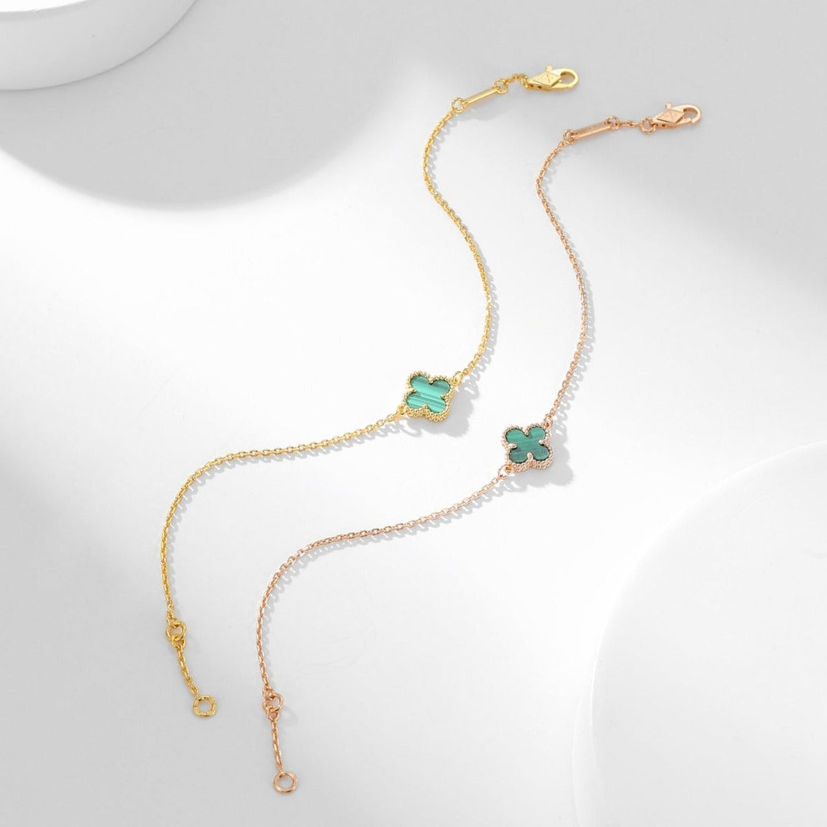 [⭐Clover Jewelry]CLOVER BRACELET MALACHITE 1 MOTIF