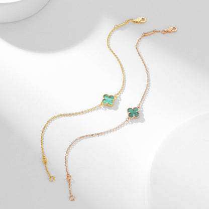 [⭐Clover Jewelry]CLOVER BRACELET MALACHITE 1 MOTIF