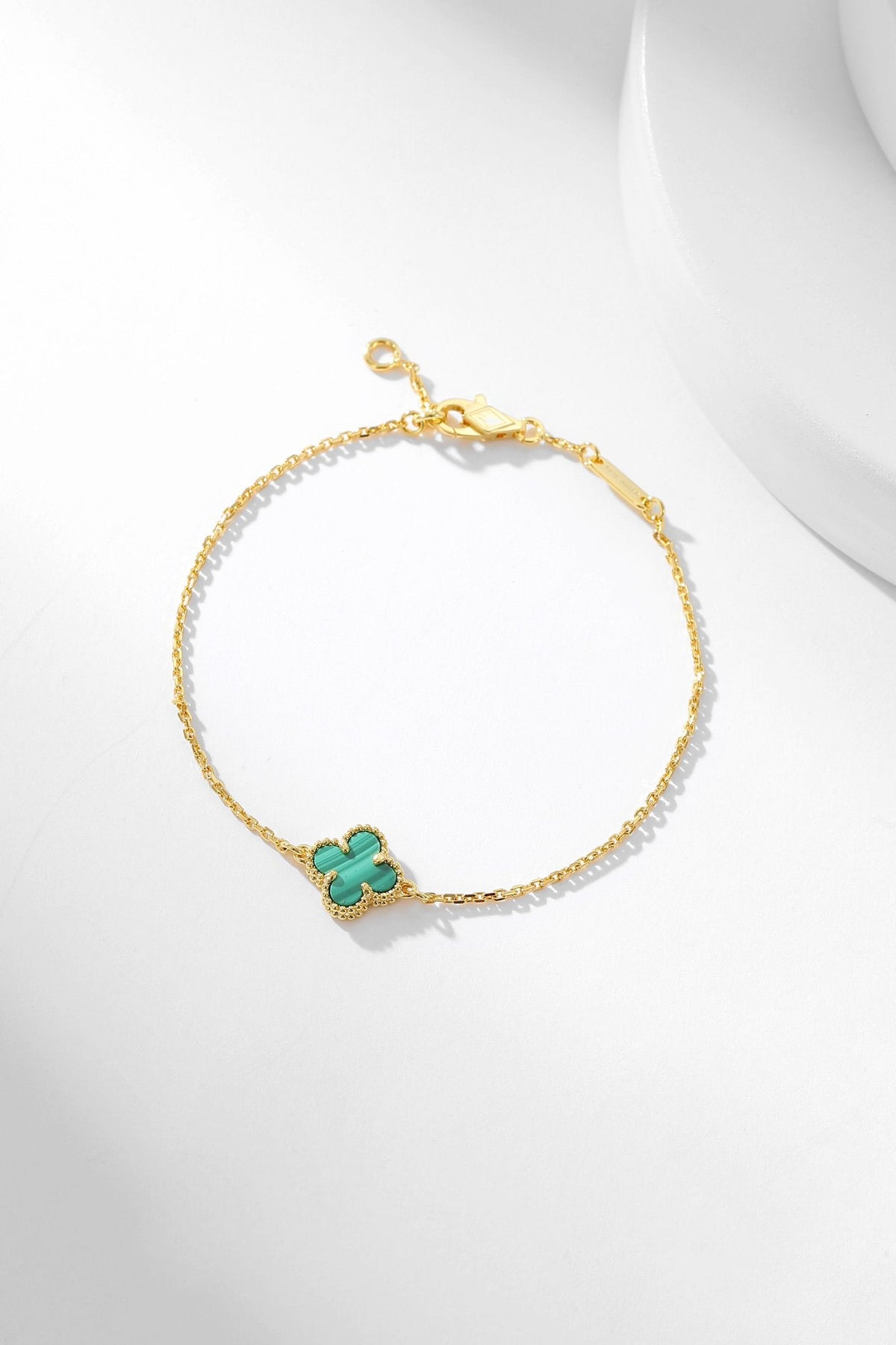 [⭐Clover Jewelry]CLOVER BRACELET MALACHITE 1 MOTIF