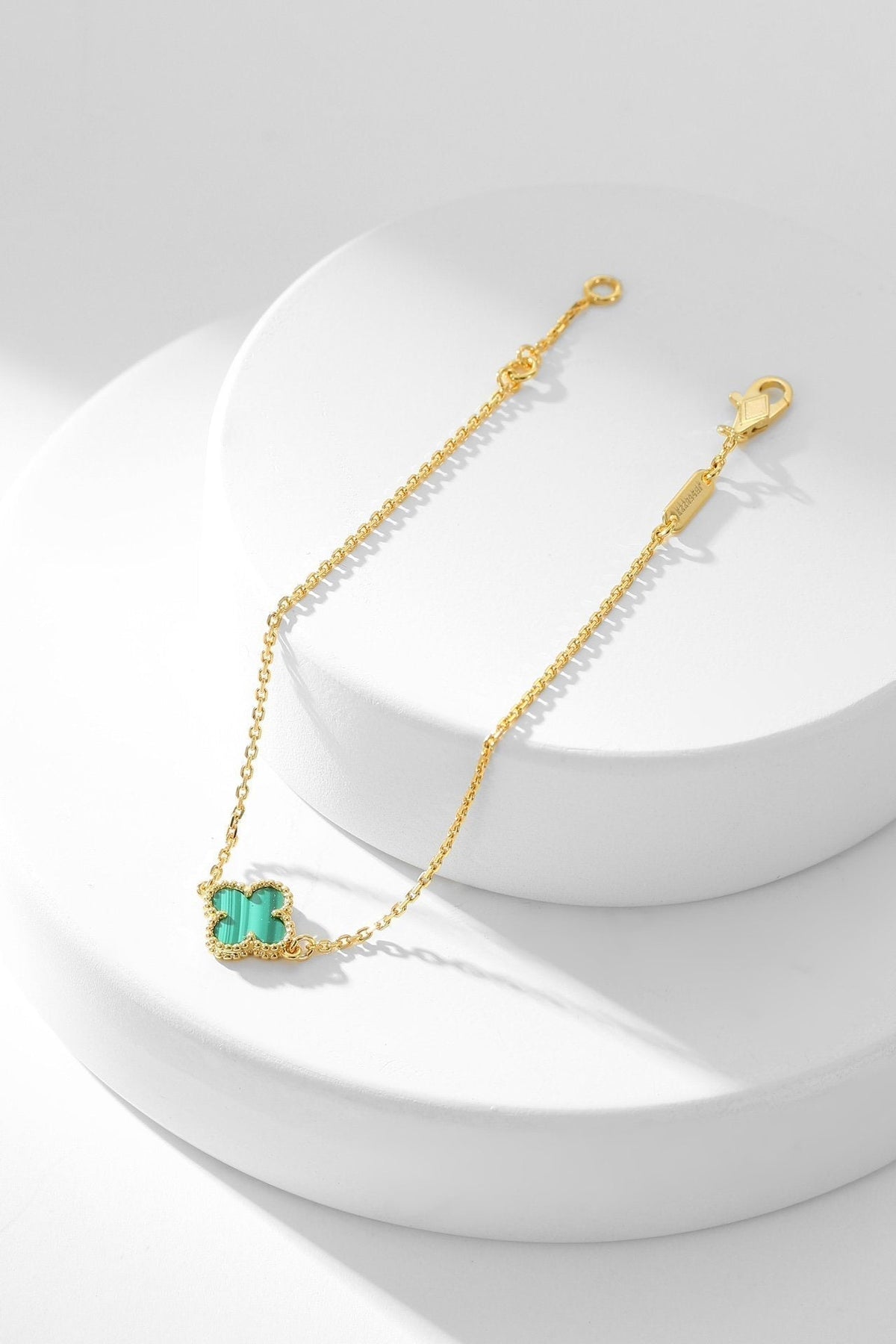 [⭐Clover Jewelry]CLOVER BRACELET MALACHITE 1 MOTIF