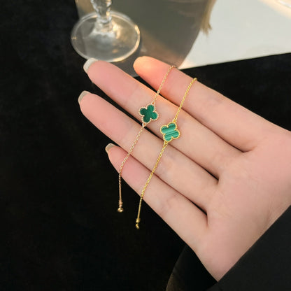 [⭐Clover Jewelry]CLOVER BRACELET MALACHITE 1 MOTIF