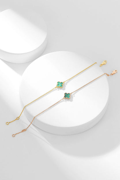 [⭐Clover Jewelry]CLOVER BRACELET MALACHITE 1 MOTIF