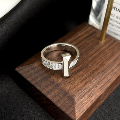 [Clover Jewelry]T WIDE DIAMOND RING