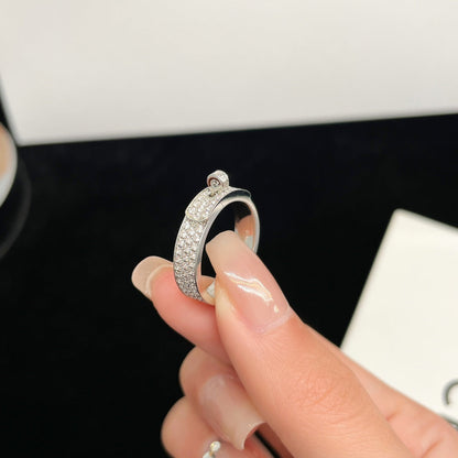 [⭐Clover Jewelry]KELLY SILVER DIAMOND RING