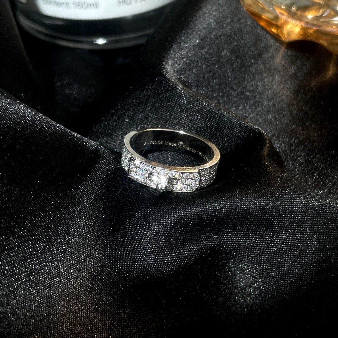 [⭐Clover Jewelry]KELLY SILVER DIAMOND RING