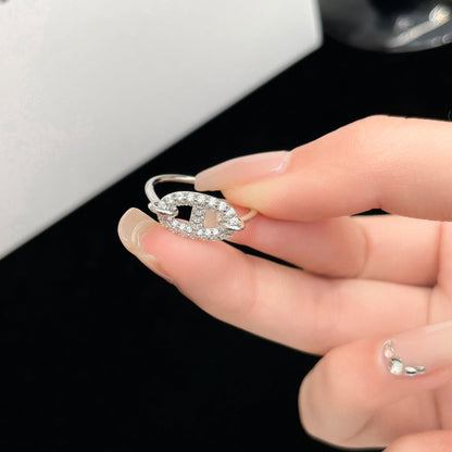 [⭐Clover Jewelry]RONDE SMALL SILVER DIAMOND RING