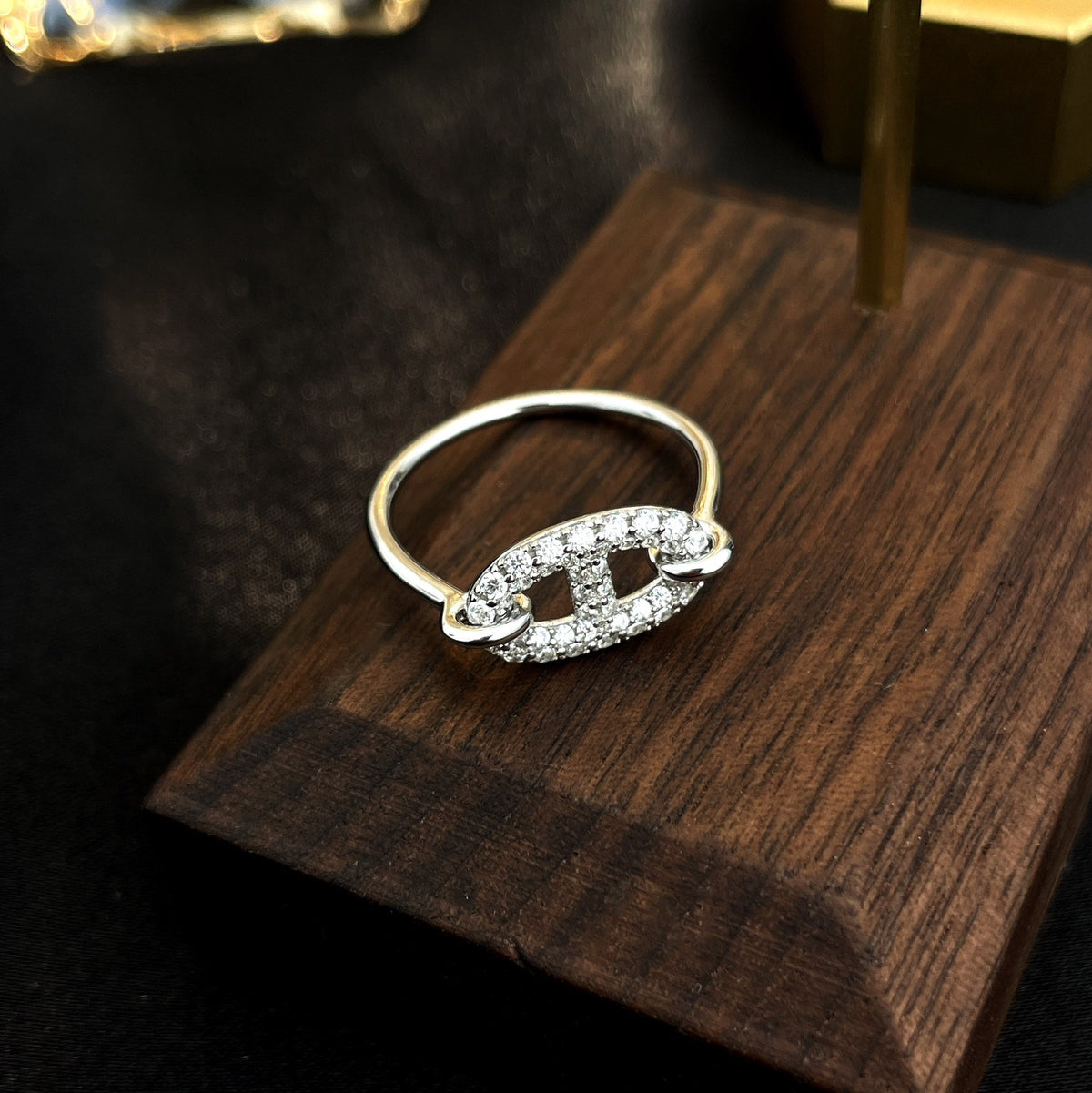 [⭐Clover Jewelry]RONDE SMALL SILVER DIAMOND RING