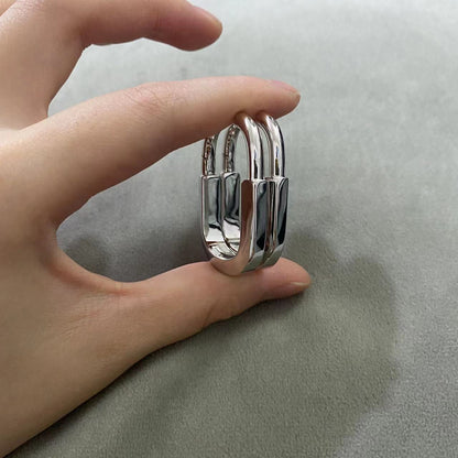 [Clover Jewelry]LOCK MEDIUM EARRINGS