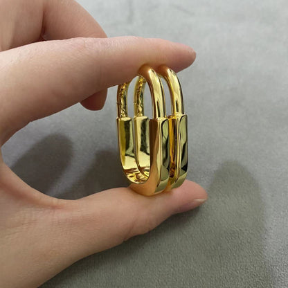 [Clover Jewelry]LOCK MEDIUM EARRINGS