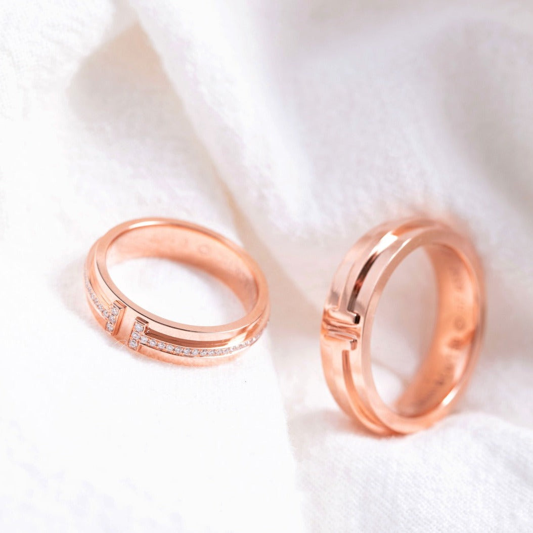 [Clover Jewelry]T PINK GOLD RING