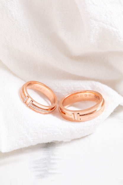 [Clover Jewelry]T PINK GOLD RING