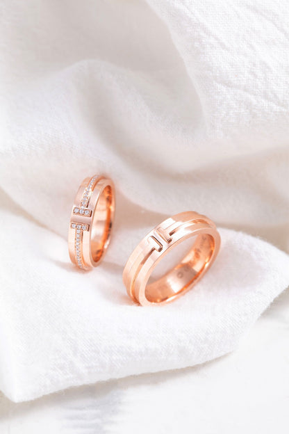 [Clover Jewelry]T PINK GOLD RING