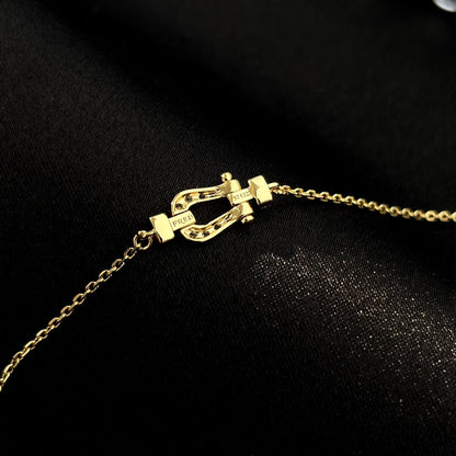 [⭐Clover Jewelry]FORCE 10 FULL DIAMOND BUCKLE CHAIN LINK MINI MODEL