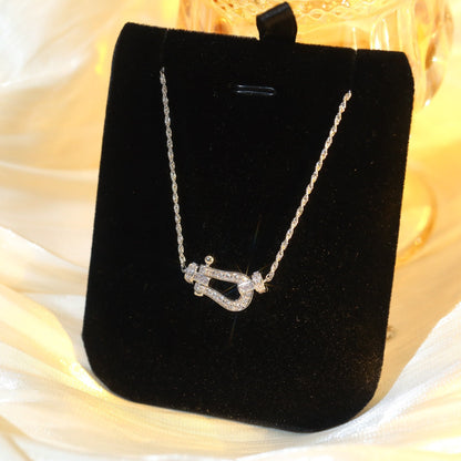 [⭐Clover Jewelry]FORCE 10 DIAMOND SILVER NECKLACE MINI MODEL