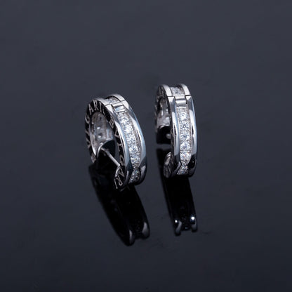 [⭐Clover Jewelry]ZERO 1 MINI SILVER DIAMOND EARRINGS