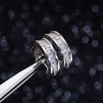 [⭐Clover Jewelry]ZERO 1 MINI SILVER DIAMOND EARRINGS