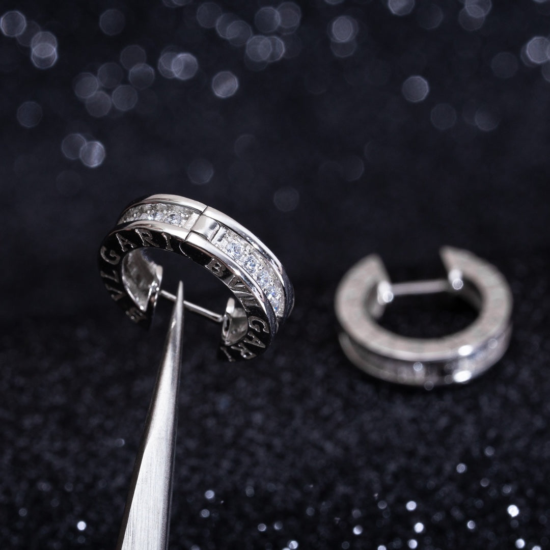 [⭐Clover Jewelry]ZERO 1 MINI SILVER DIAMOND EARRINGS