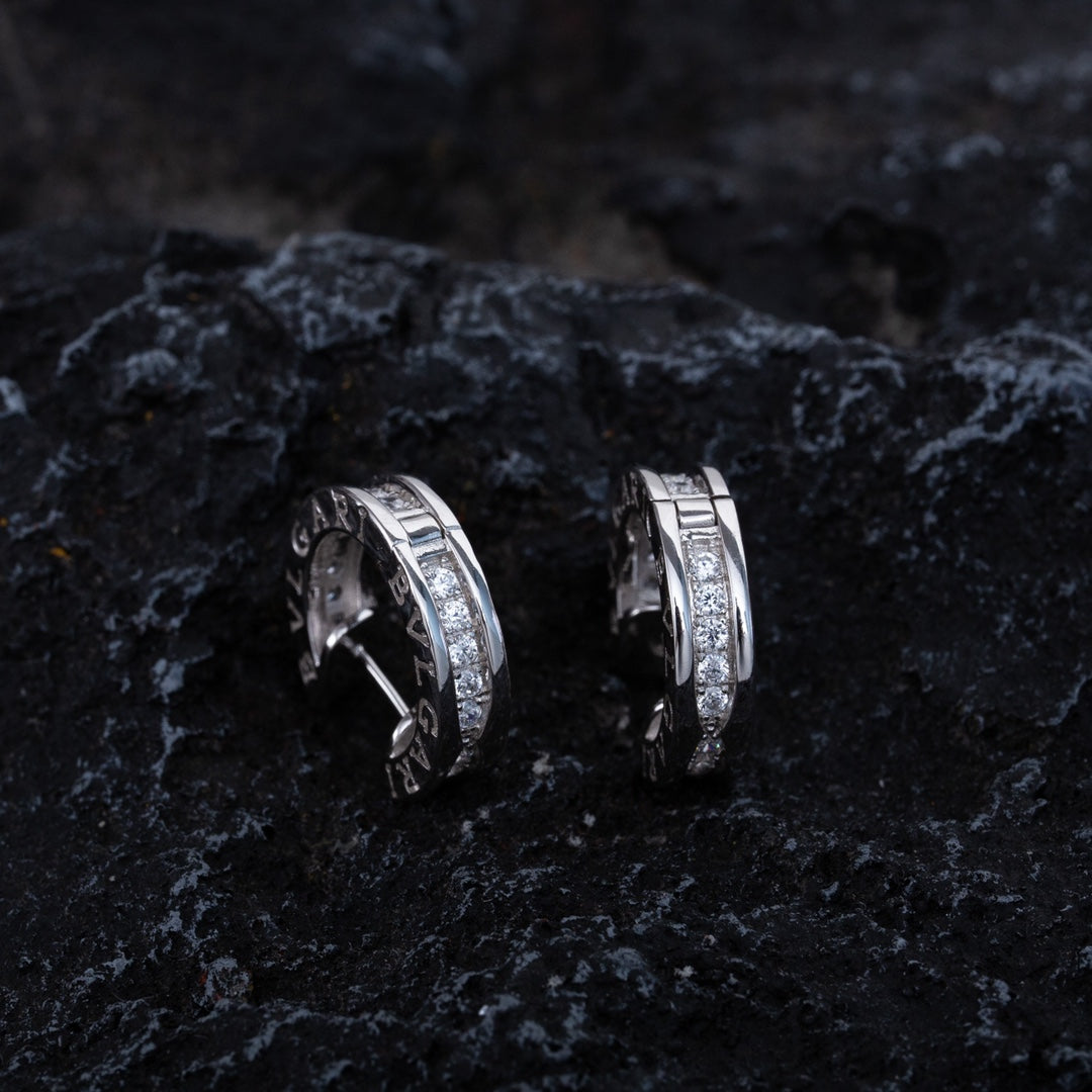 [⭐Clover Jewelry]ZERO 1 MINI SILVER DIAMOND EARRINGS