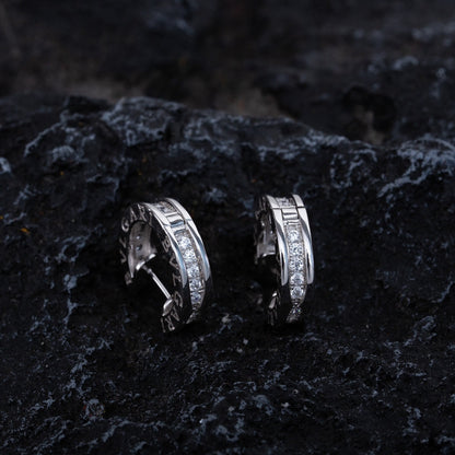 [⭐Clover Jewelry]ZERO 1 MINI SILVER DIAMOND EARRINGS