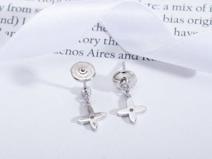 [⭐Clover Jewelry]VIDYLLE SILVER DIAMOND MINI DROP EARRINGS