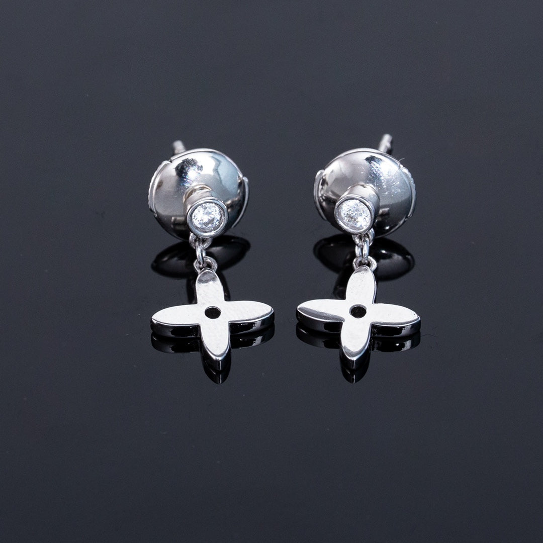[⭐Clover Jewelry]VIDYLLE SILVER DIAMOND MINI DROP EARRINGS