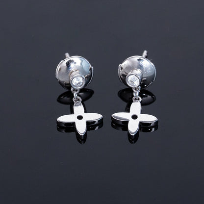 [⭐Clover Jewelry]VIDYLLE SILVER DIAMOND MINI DROP EARRINGS