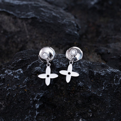 [⭐Clover Jewelry]VIDYLLE SILVER DIAMOND MINI DROP EARRINGS