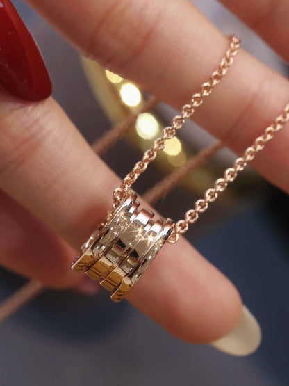 [⭐Clover Jewelry]ZERO 1 PINK GOLD NECKLACE