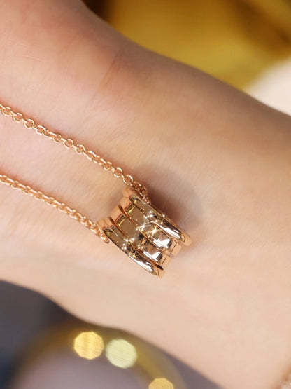 [⭐Clover Jewelry]ZERO 1 PINK GOLD NECKLACE