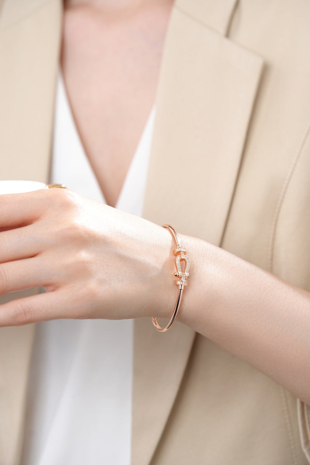 [⭐Clover Jewelry]FORCE 10 MOYEN DIAMOND BRACELET