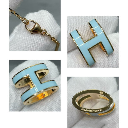 [⭐Clover Jewelry]POP H SKY BLUE NECKLACE