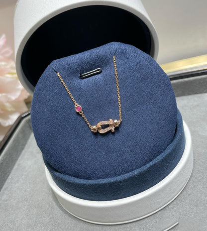 [⭐Clover Jewelry]FORCE 10 DIAMOND CHAIN LINK PINK GOLD BRACELET