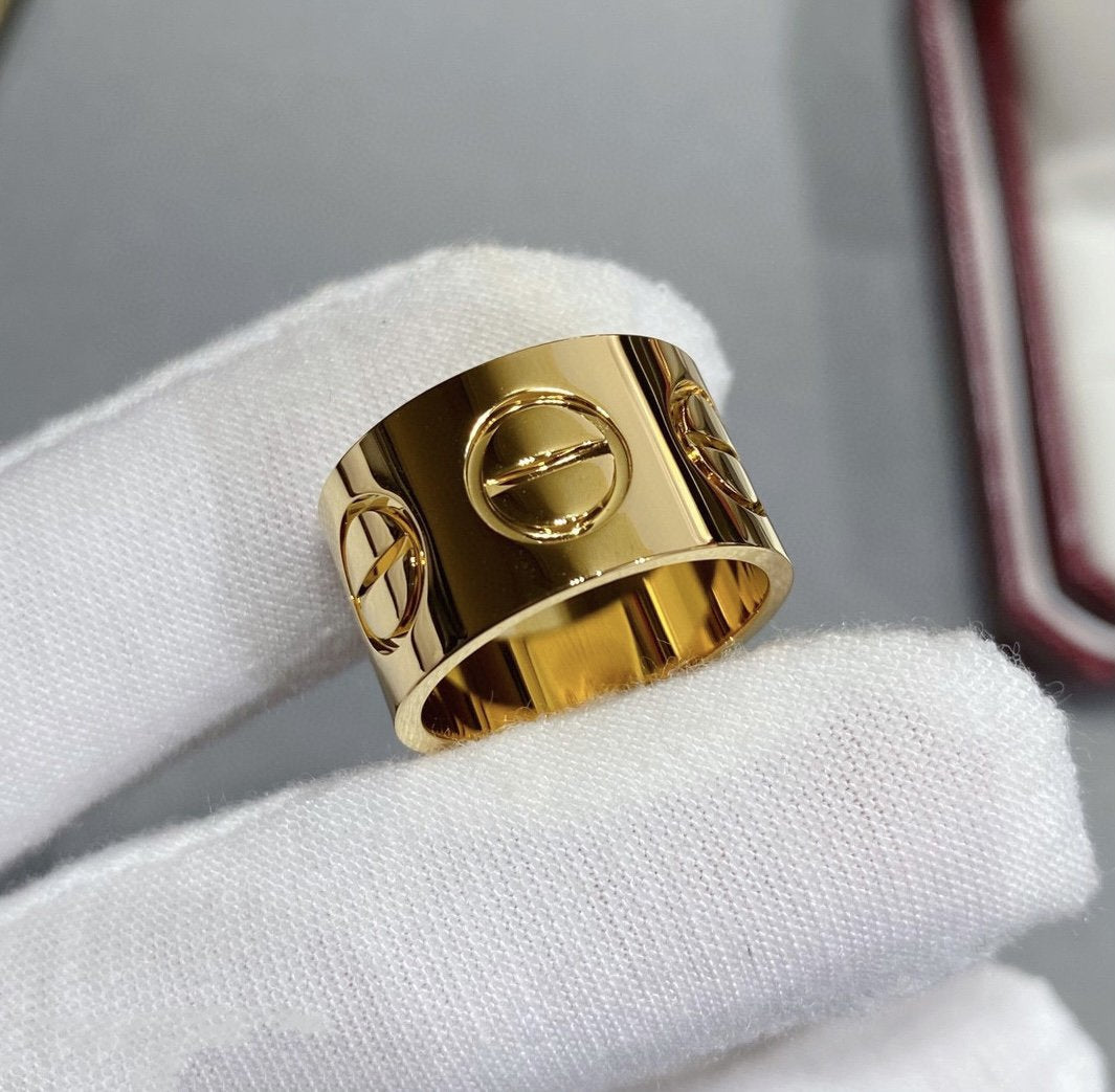 [⭐Clover Jewelry]LOVE 11MM LARGE RING