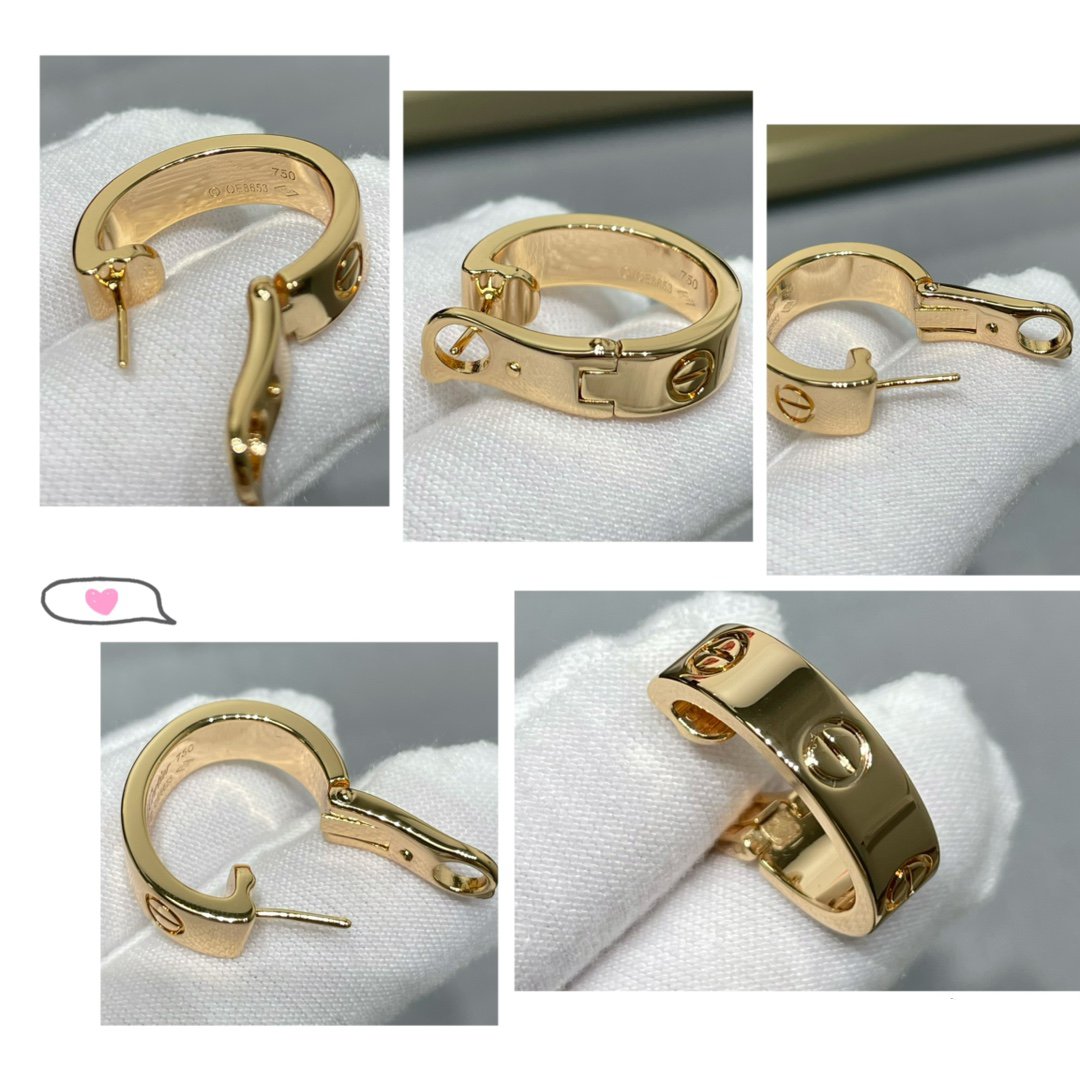 [⭐Clover Jewelry]LOVE 5.5MM EARRINGS