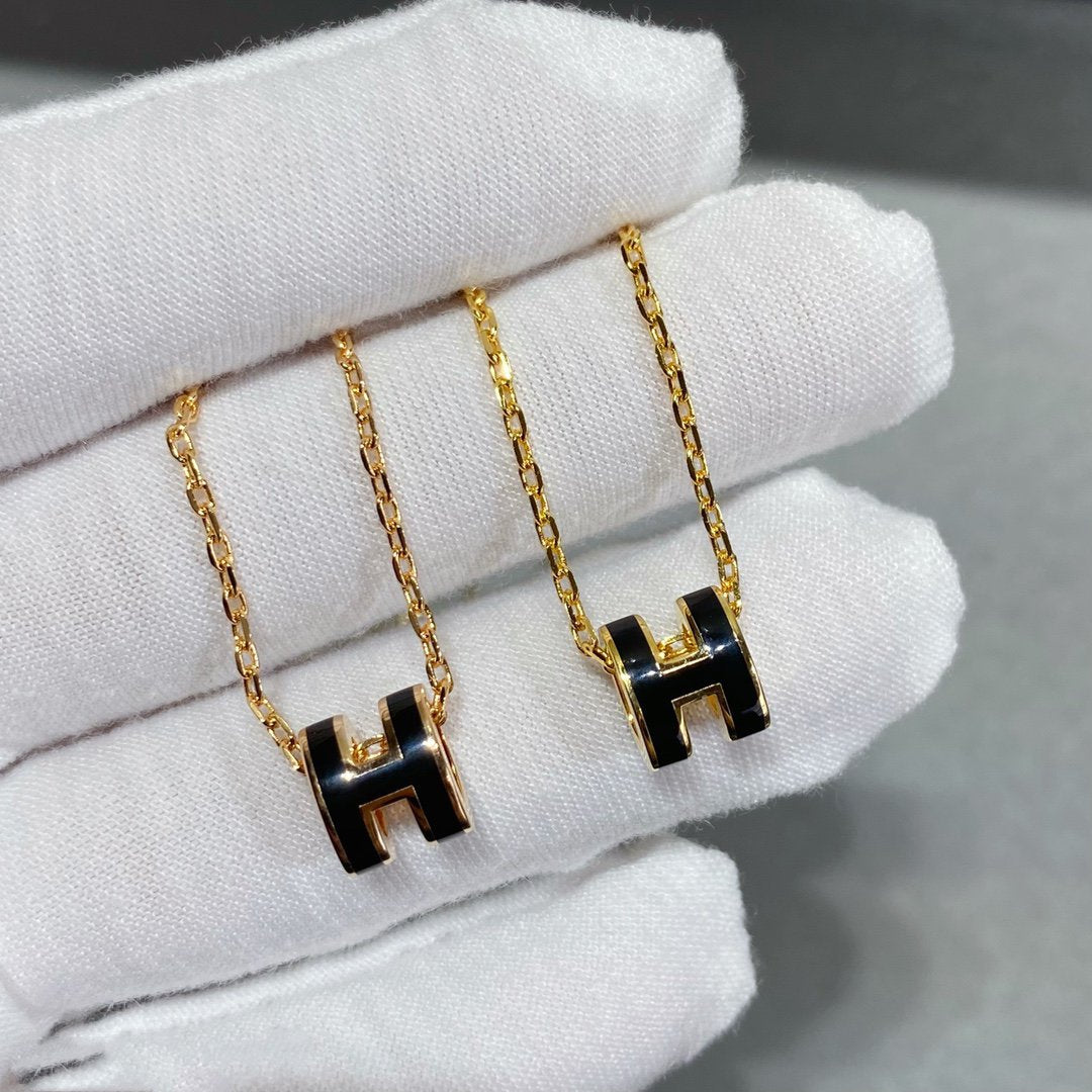 [⭐Clover Jewelry]MINI POP H NECKLACE