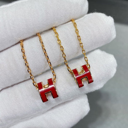 [⭐Clover Jewelry]MINI POP H NECKLACE