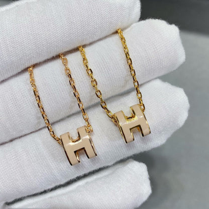 [⭐Clover Jewelry]MINI POP H NECKLACE