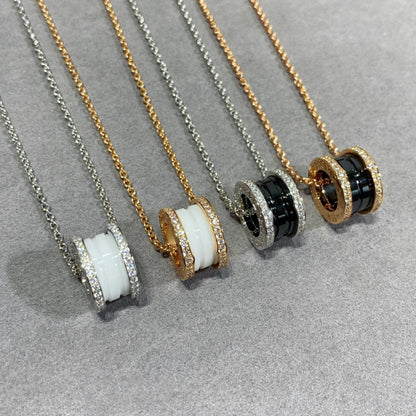 [⭐Clover Jewelry]ZERO 1 DIAMOND CERAMIC NECKLACE