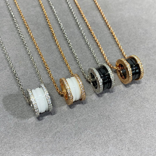 [⭐Clover Jewelry]ZERO 1 DIAMOND CERAMIC NECKLACE