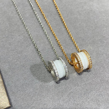 [⭐Clover Jewelry]ZERO 1 DIAMOND CERAMIC NECKLACE
