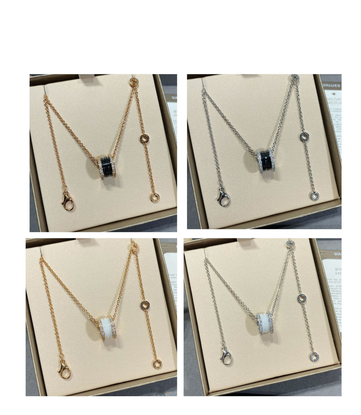 [⭐Clover Jewelry]ZERO 1 DIAMOND CERAMIC NECKLACE