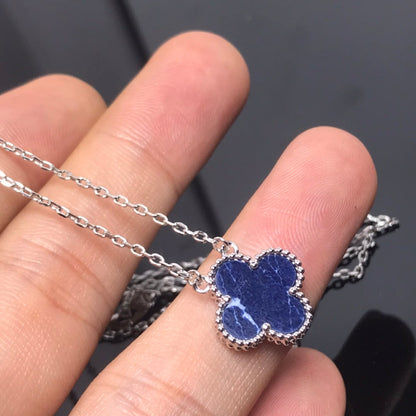 [⭐Clover Jewelry]CLOVER PIETERSITE SILVER LONG NECKLACE