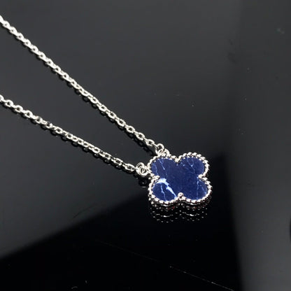 [⭐Clover Jewelry]CLOVER PIETERSITE SILVER LONG NECKLACE