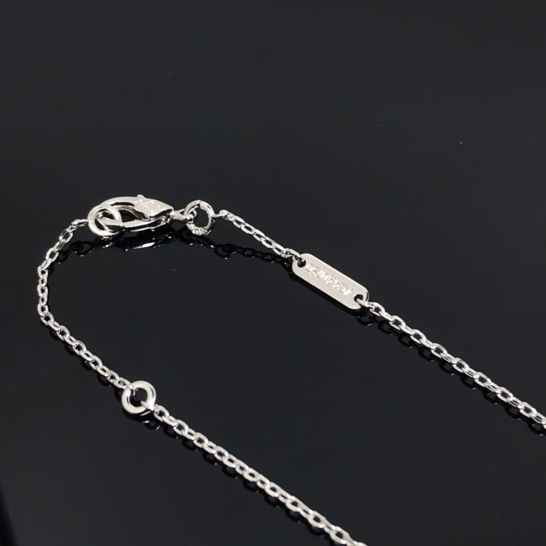 [⭐Clover Jewelry]CLOVER PIETERSITE SILVER LONG NECKLACE